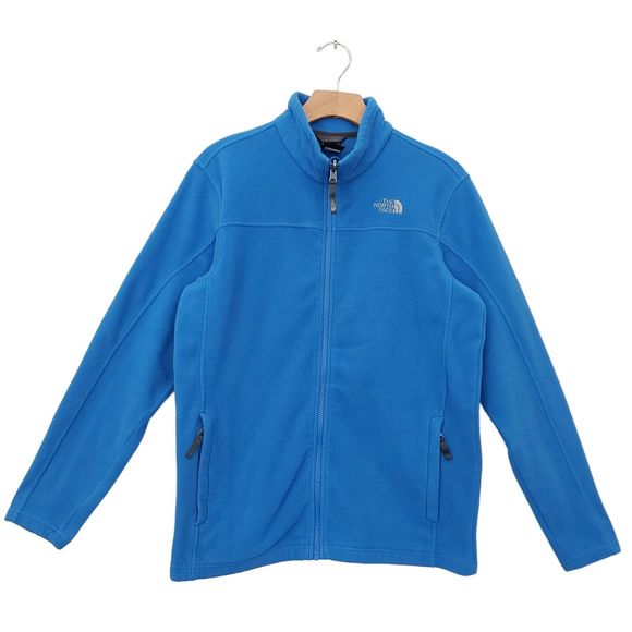 The North Face Boys Fleece Jacket XL 18/20 Blue Full Zip Winter School Cozy - Picture 1 of 12